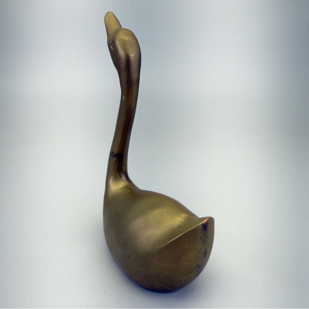 Vintage Penco MCM Brass Swan Figurine - Picture 6 of 7